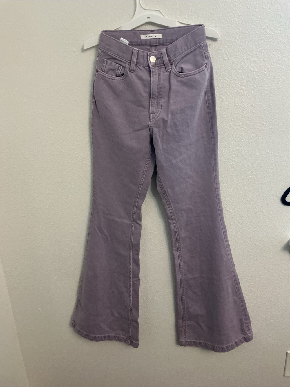 PacSun Lavender High-Rise Wide Leg Jeans for Women - Picture 2 of 10
